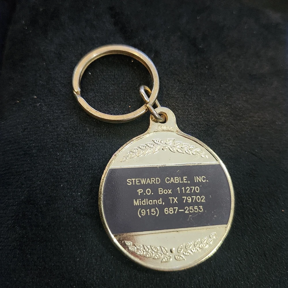 Vintage Gold-Tone Medallion Keychain Lot